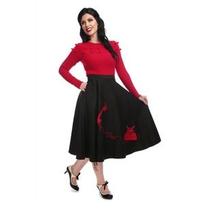 Rockabilly novelty skirt